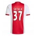 Ajax Josip Sutalo #37 Hjemmedrakt 2025-26 Korte ermer